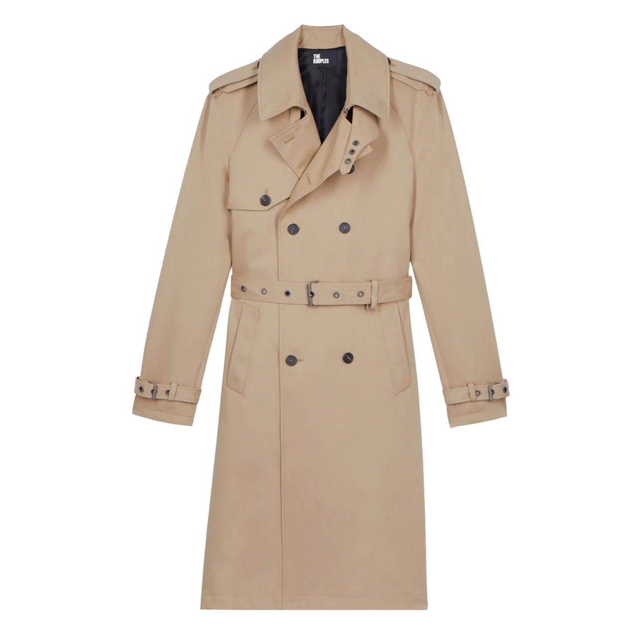 THE KOOPLES Belted Trench Coat - Cream