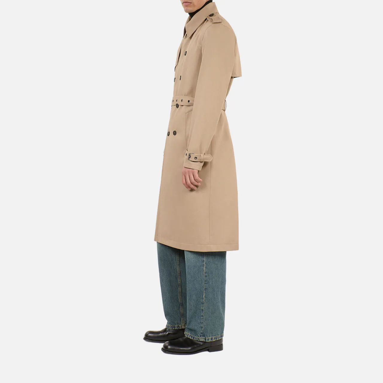 THE KOOPLES Belted Trench Coat - Cream