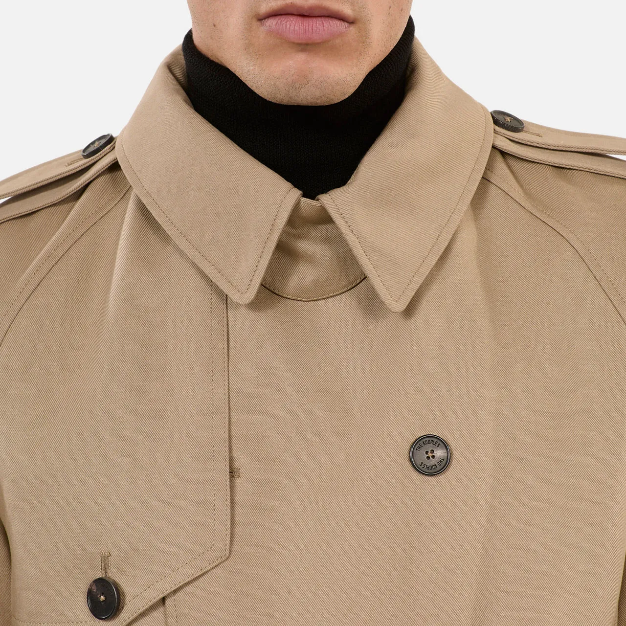 THE KOOPLES Belted Trench Coat - Cream