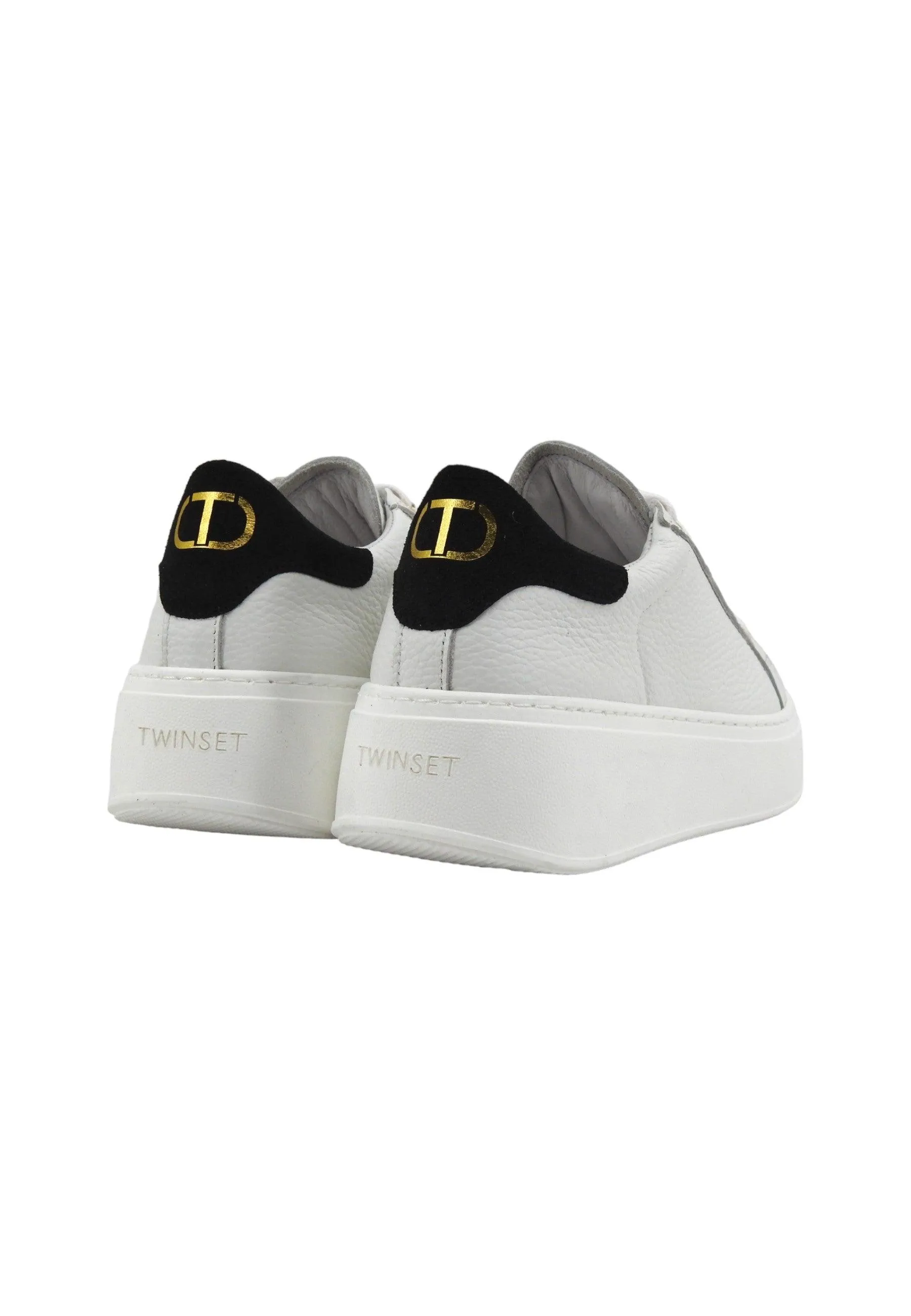 TWINSET Sneaker Donna Bianco Ottico Nero 241TCT094