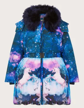 Ulla Unicorn Print Coat Multi