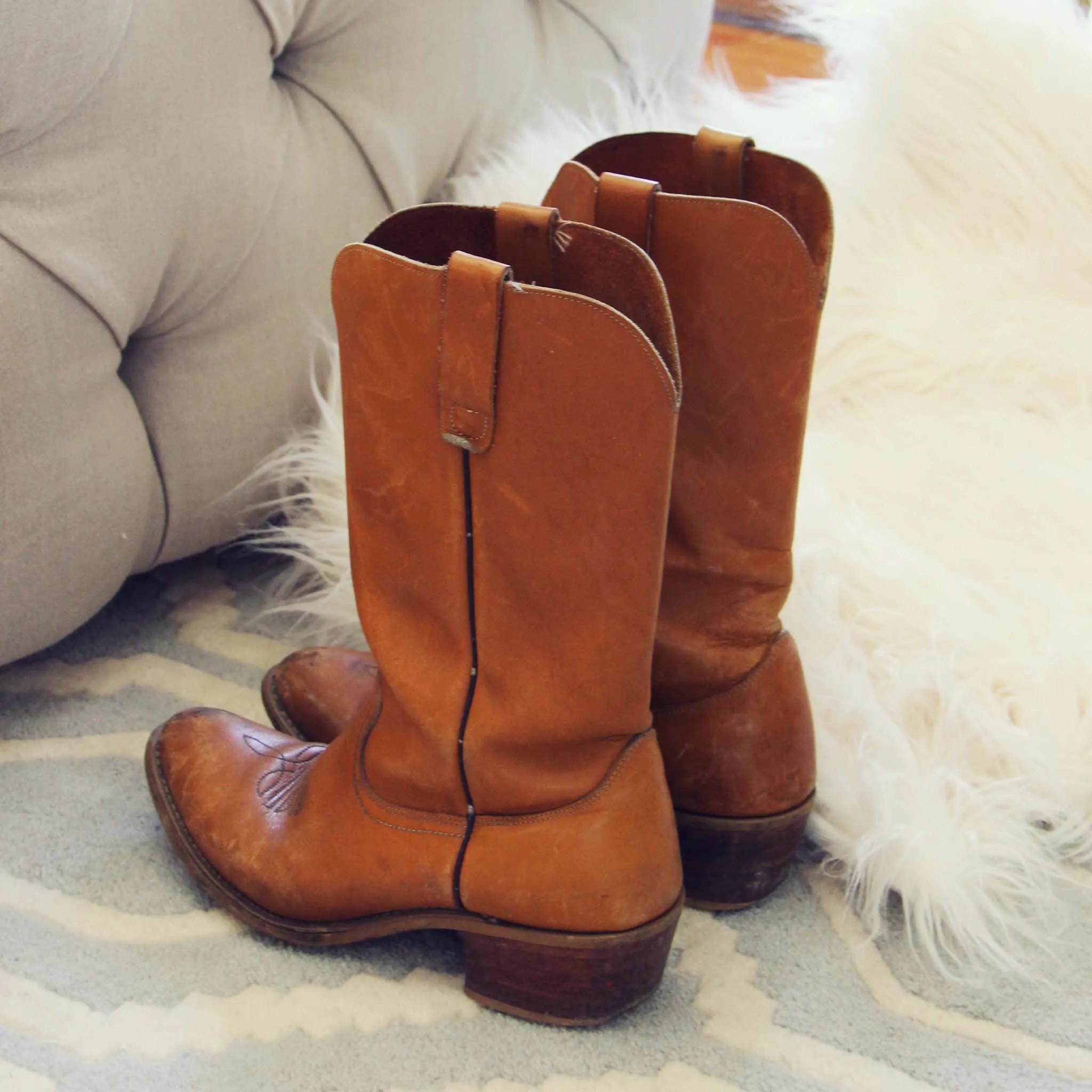 Vintage Honey Cowboy Boots