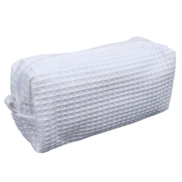 Waffle Weave Cosmetic Bag