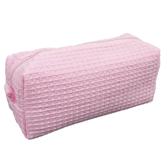 Waffle Weave Cosmetic Bag