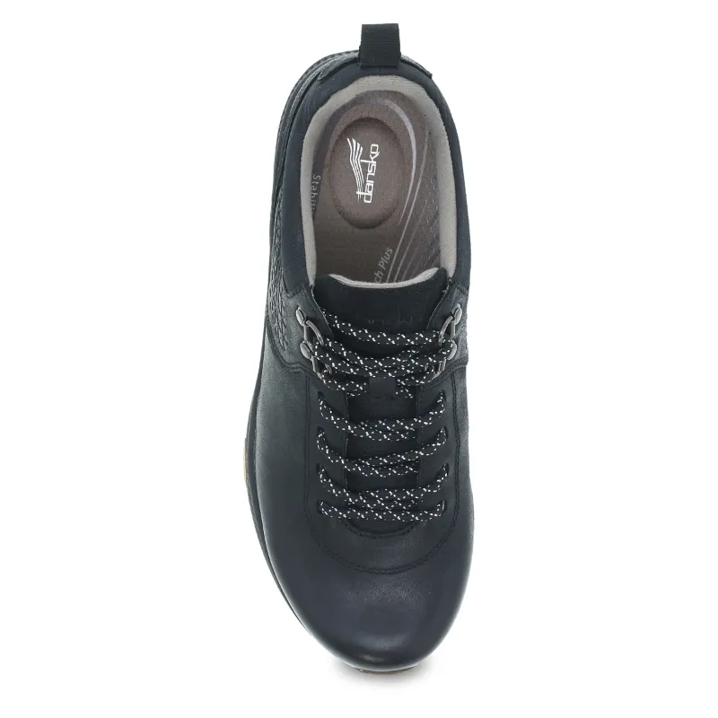 Women’s Dansko Waterproof Mary Sneaker – Black Burnished