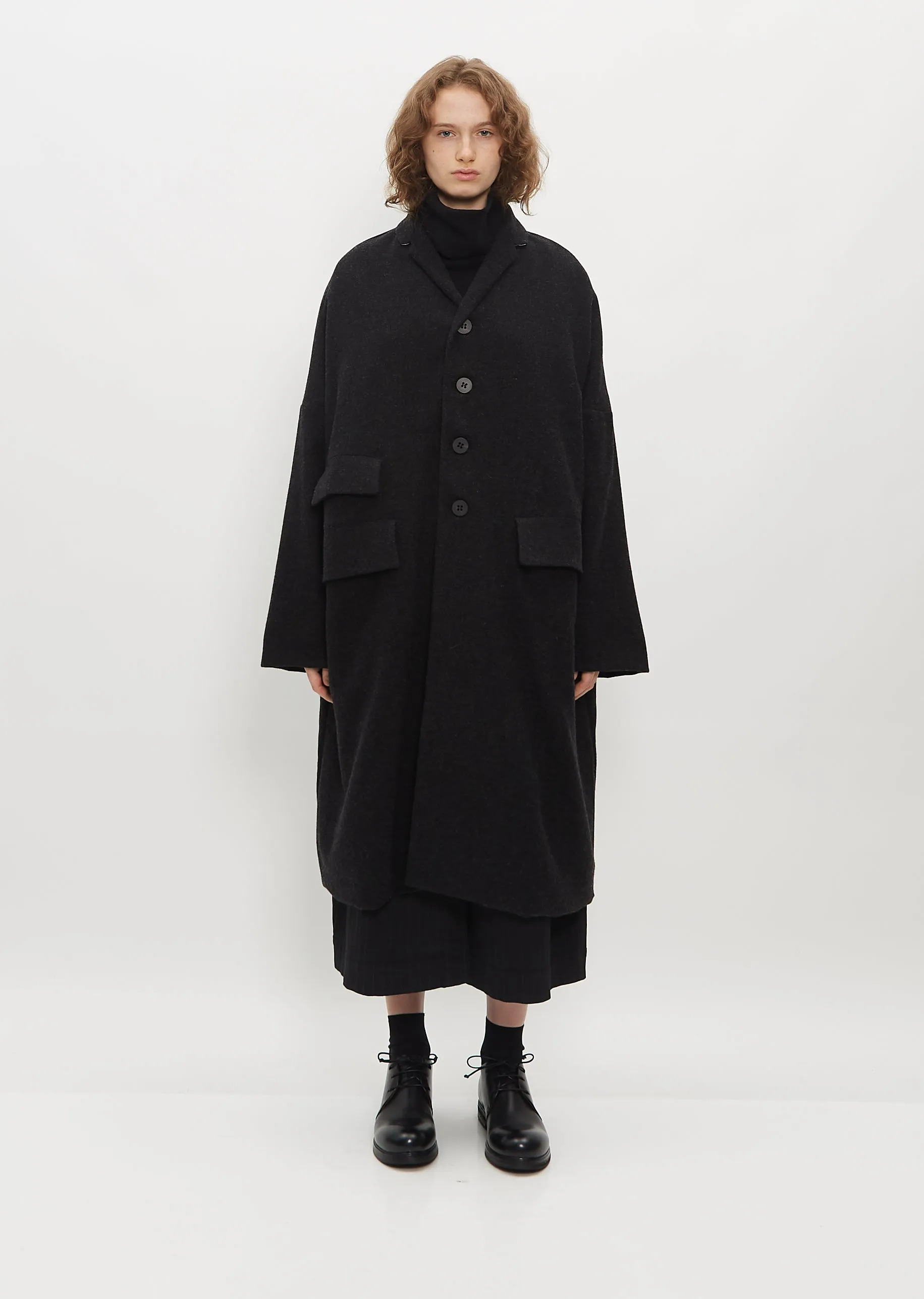 Wool and Cashmere Loose Coat