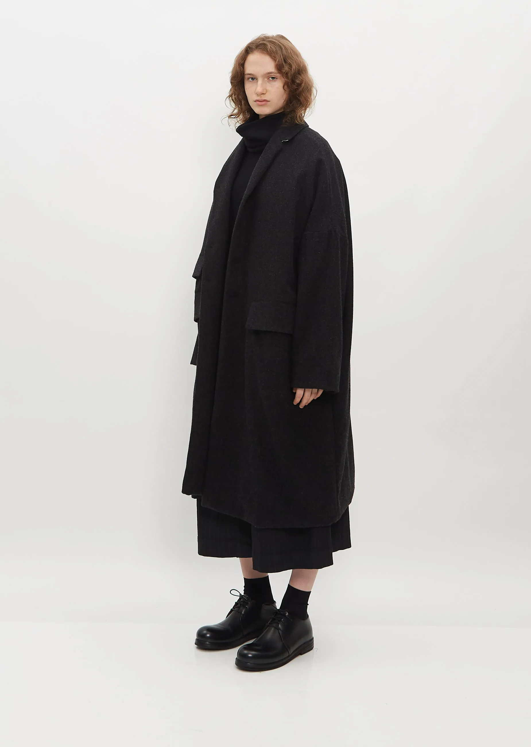 Wool and Cashmere Loose Coat